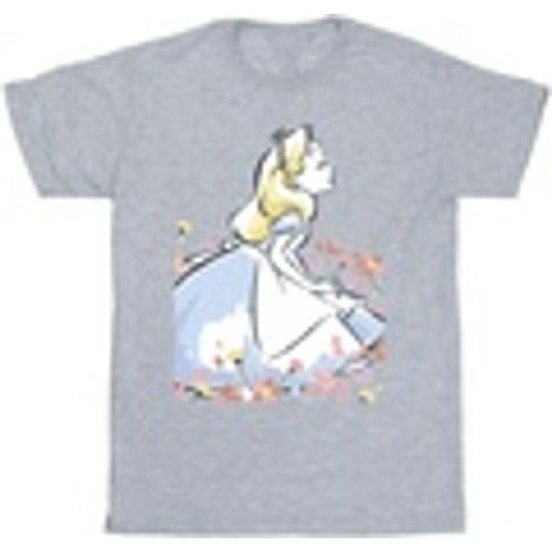 T-shirts a maniche lunghe Alice In Wonderland Sketch Flowers - Disney - Modalova
