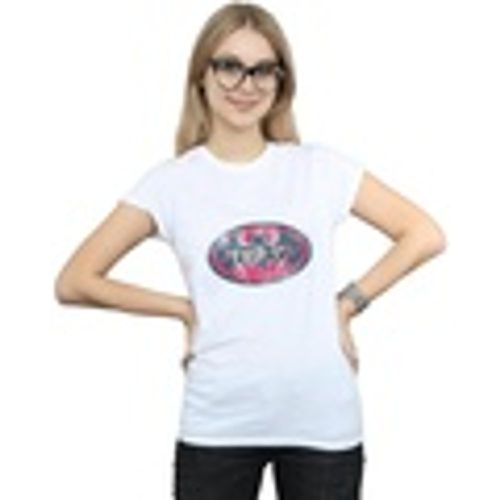 T-shirts a maniche lunghe Batman Japanese Logo Red - Dc Comics - Modalova