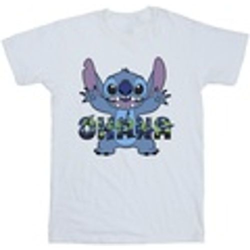 T-shirts a maniche lunghe Lilo And Stitch Ohana Blue Glitch - Disney - Modalova