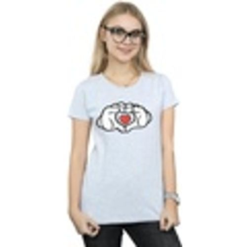 T-shirts a maniche lunghe Mickey Mouse Heart Hands - Disney - Modalova