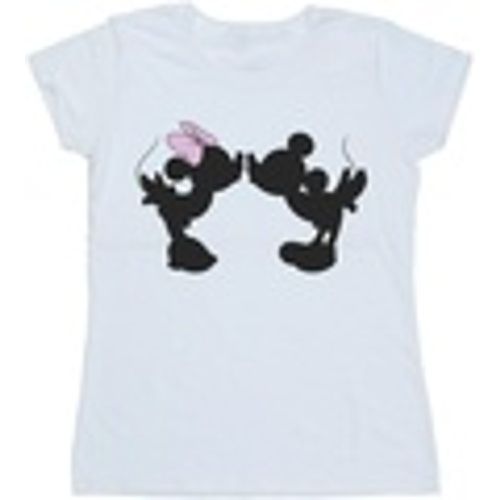 T-shirts a maniche lunghe Mickey Minnie Kiss Silhouette - Disney - Modalova