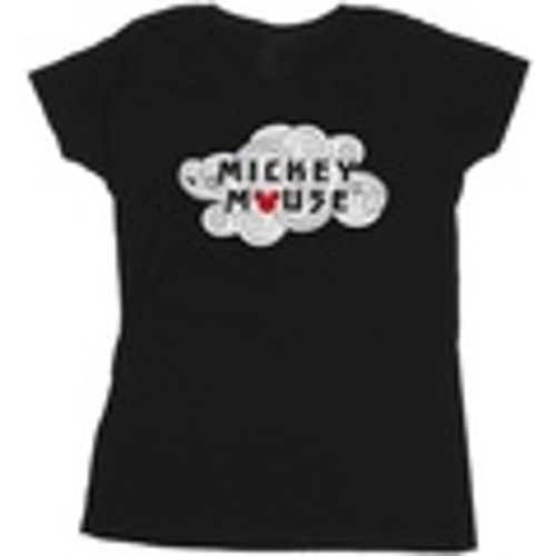 T-shirts a maniche lunghe Mickey Mouse Swirl Logo - Disney - Modalova