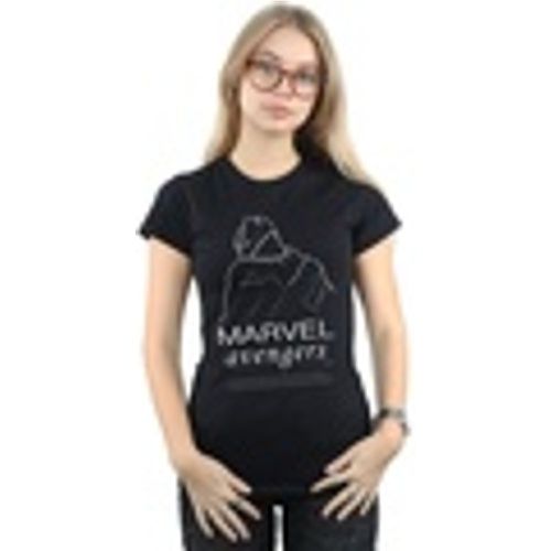 T-shirts a maniche lunghe Black Panther Single Line - Marvel - Modalova