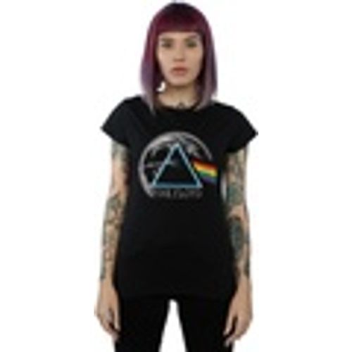 T-shirts a maniche lunghe Dark Side Of The Moon Distressed - Pink Floyd - Modalova