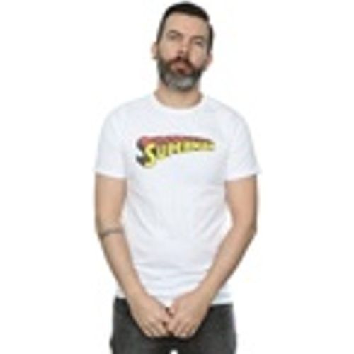 T-shirts a maniche lunghe Superman Telescopic Crackle Logo - Dc Comics - Modalova