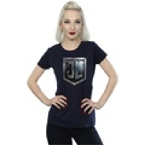 T-shirts a maniche lunghe Justice League Movie Shield - Dc Comics - Modalova