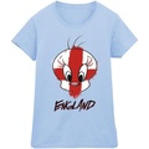 T-shirts a maniche lunghe Tweety England Face - Dessins Animés - Modalova