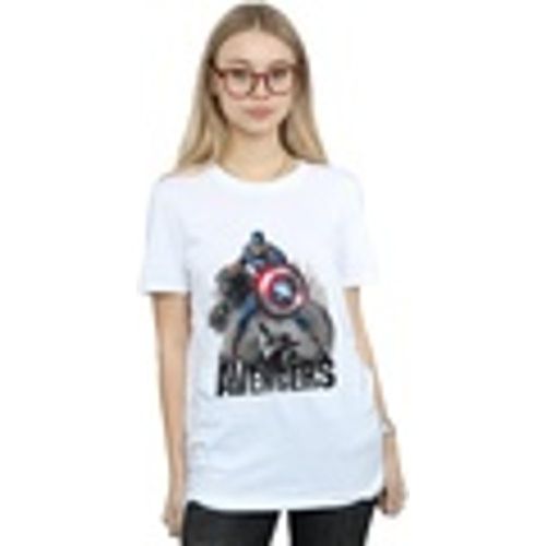 T-shirts a maniche lunghe Captain America Action Pose - Marvel - Modalova