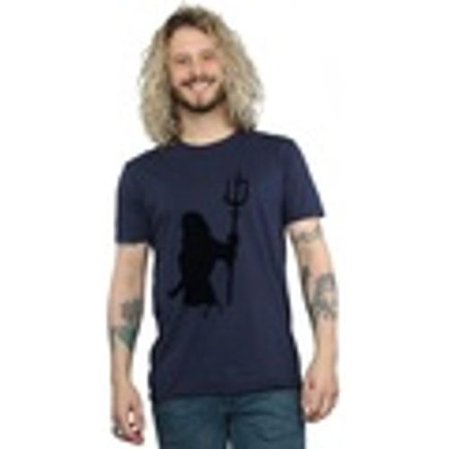 T-shirts a maniche lunghe Aquaman Mono Silhouette - Dc Comics - Modalova
