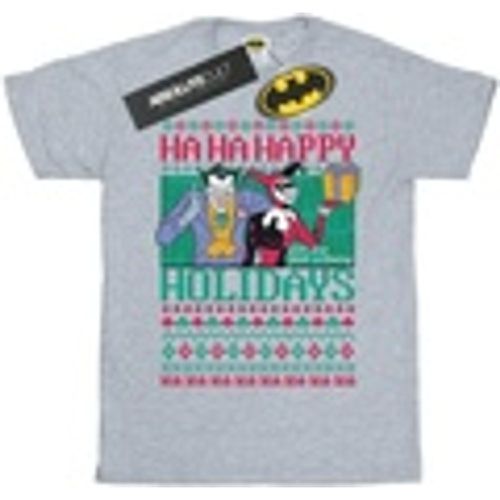 T-shirts a maniche lunghe Joker And Harley Quinn Ha Ha Happy Holidays - Dc Comics - Modalova