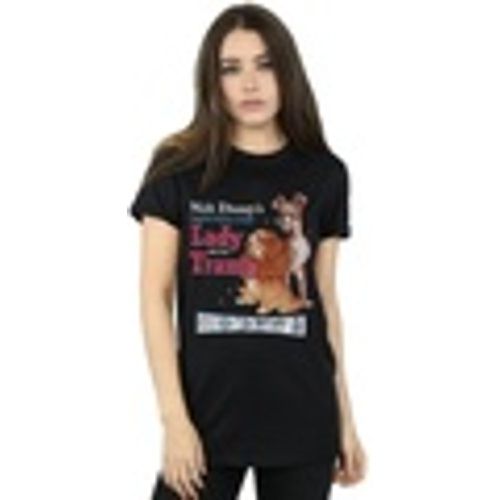 T-shirts a maniche lunghe Lady And The Tramp Distressed Classic Poster - Disney - Modalova