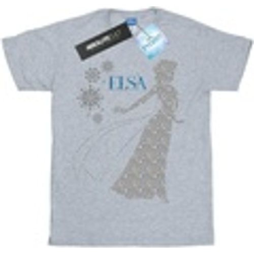 T-shirts a maniche lunghe Frozen Elsa Christmas Silhouette - Disney - Modalova