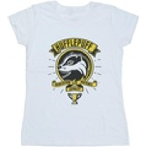 T-shirts a maniche lunghe Hufflepuff Toon Crest - Harry Potter - Modalova