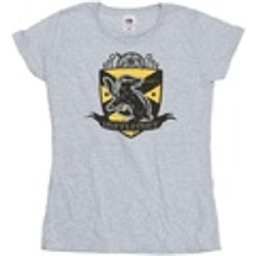 T-shirts a maniche lunghe Hufflepuff Chest Badge - Harry Potter - Modalova