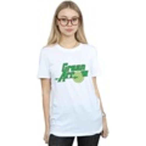 T-shirts a maniche lunghe Green Arrow Text Logo - Dc Comics - Modalova