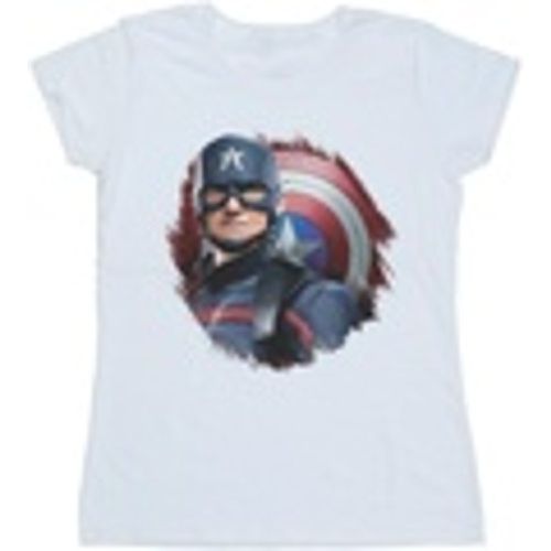 T-shirts a maniche lunghe The Falcon And The Winter Soldier Captain America Stare - Marvel - Modalova