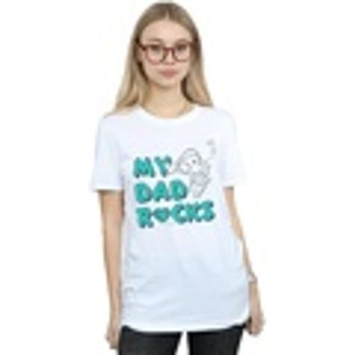 T-shirts a maniche lunghe Pebbles My Dad Rocks - The Flintstones - Modalova