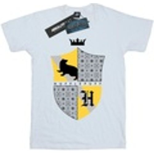 T-shirts a maniche lunghe Hufflepuff Shield - Harry Potter - Modalova