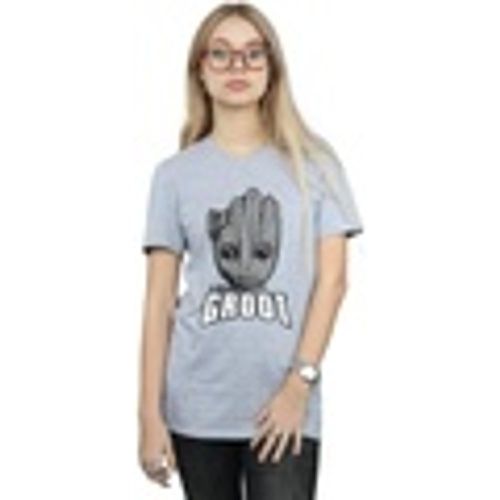 T-shirts a maniche lunghe Guardians Of The Galaxy Groot Face - Marvel - Modalova