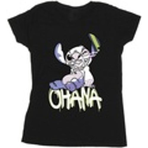 T-shirts a maniche lunghe Lilo And Stitch Ohana Graffiti - Disney - Modalova