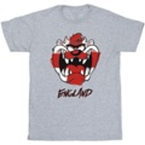 T-shirts a maniche lunghe Taz England Face - Dessins Animés - Modalova