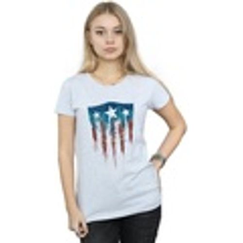 T-shirts a maniche lunghe Captain America Flag Shield - Marvel - Modalova