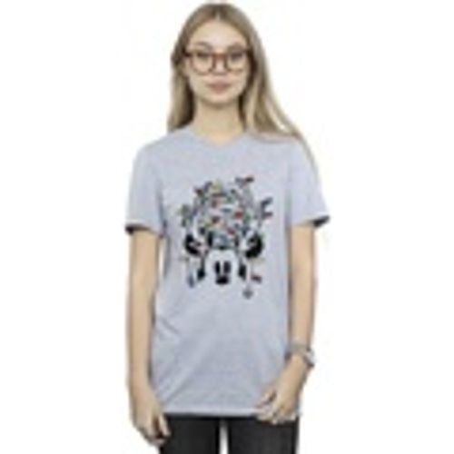 T-shirts a maniche lunghe Mickey Mouse Christmas Head Lights - Disney - Modalova