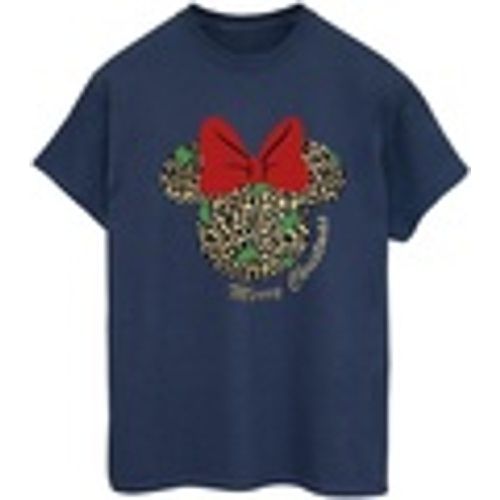 T-shirts a maniche lunghe Minnie Mouse Leopard Christmas - Disney - Modalova
