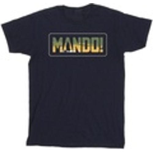 T-shirts a maniche lunghe The Mandalorian Mando Cutout - Disney - Modalova