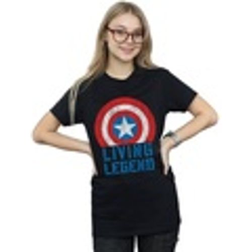 T-shirts a maniche lunghe Captain America Living Legend - Marvel - Modalova