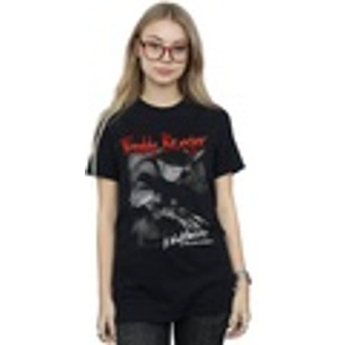 T-shirts a maniche lunghe Freddy Black And White Photo - A Nightmare On Elm Street - Modalova