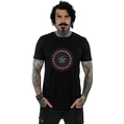 T-shirts a maniche lunghe Captain America Ornamental Shield - Marvel - Modalova