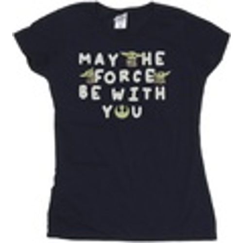 T-shirts a maniche lunghe The Mandalorian Grogu May The Force Be With You - Disney - Modalova