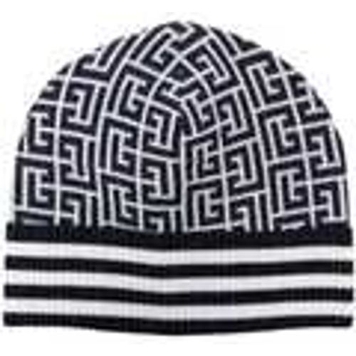 Cappelli MONOGRAM WOOL BEANIE - Balmain Paris - Modalova