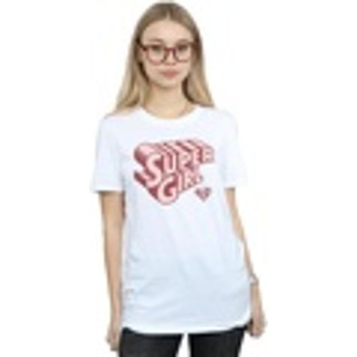 T-shirts a maniche lunghe Supergirl Retro Logo - Dc Comics - Modalova