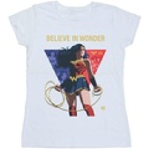 T-shirts a maniche lunghe Wonder Woman 80th Anniversary Believe In Wonder Pose - Dc Comics - Modalova