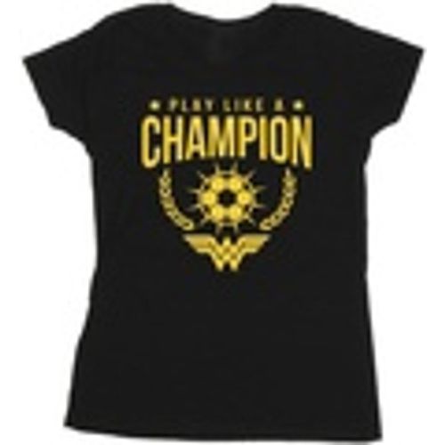 T-shirts a maniche lunghe Wonder Woman Play Like A Champion - Dc Comics - Modalova