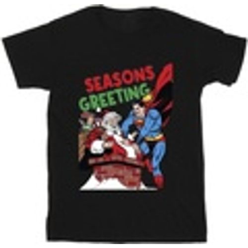 T-shirts a maniche lunghe Superman Santa Comic - Dc Comics - Modalova