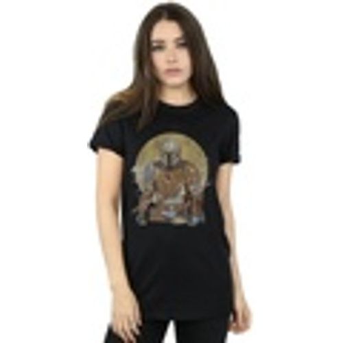 T-shirts a maniche lunghe The Mandalorian Distressed Warrior - Disney - Modalova