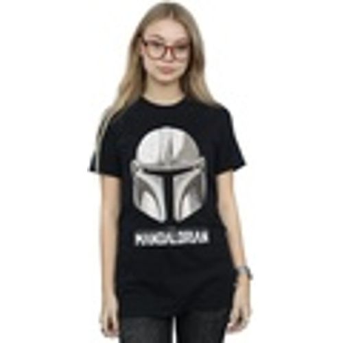 T-shirts a maniche lunghe The Mandalorian Helmet Logo - Disney - Modalova