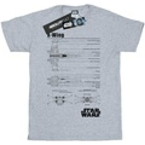 T-shirts a maniche lunghe X-Wing Blueprint - Disney - Modalova