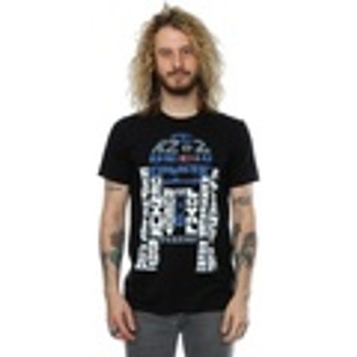 T-shirts a maniche lunghe R2-D2 Text Head - Disney - Modalova