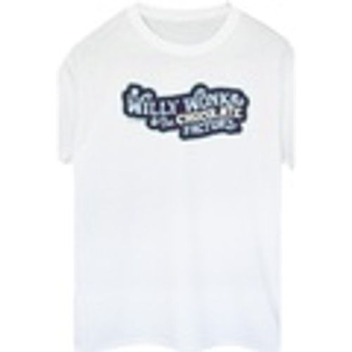 T-shirts a maniche lunghe Chocolate Factory Logo - Willy Wonka - Modalova