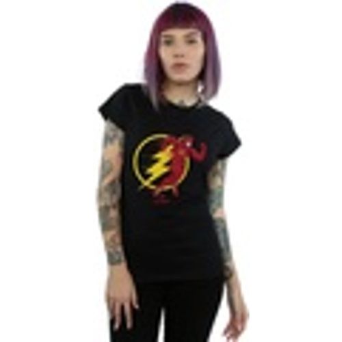 T-shirts a maniche lunghe The Flash Running Emblem - Dc Comics - Modalova