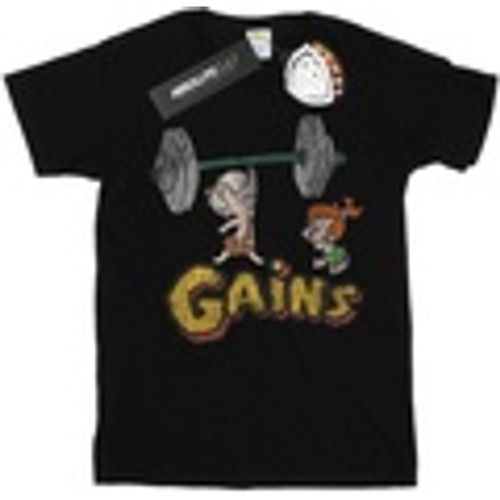 T-shirts a maniche lunghe Bam Bam Gains Distressed - The Flintstones - Modalova