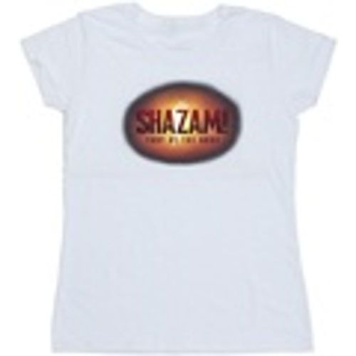 T-shirts a maniche lunghe Shazam Fury Of The Gods 3D Logo Flare - Dc Comics - Modalova