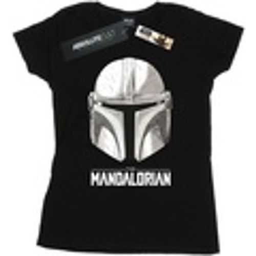 T-shirts a maniche lunghe The Mandalorian Helmet Logo - Disney - Modalova