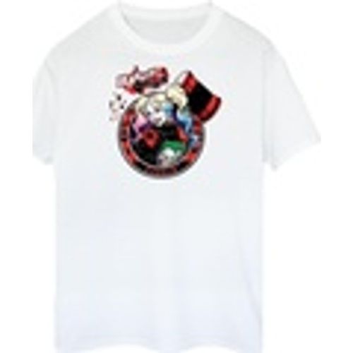 T-shirts a maniche lunghe Harley Quinn Joker Patch - Dc Comics - Modalova
