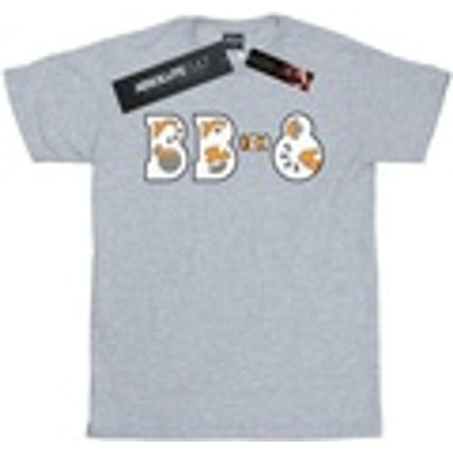 T-shirts a maniche lunghe The Rise Of Skywalker BB-8 Text Logo - Disney - Modalova