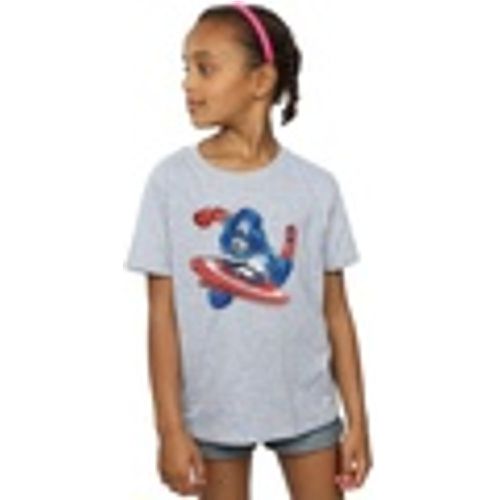 T-shirts a maniche lunghe Avengers Captain America Spray - Marvel - Modalova